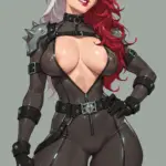 Arte hentai ilustración increíble de Spy X Family Yor Imagen Generada Por Ia generado por IA