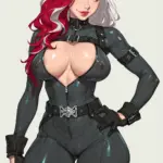 Arte hentai ilustración increíble de Stephanie Beatriz Sexy generado por IA