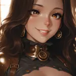 Arte hentai ilustración increíble de Stunning Nude Monika generado por IA