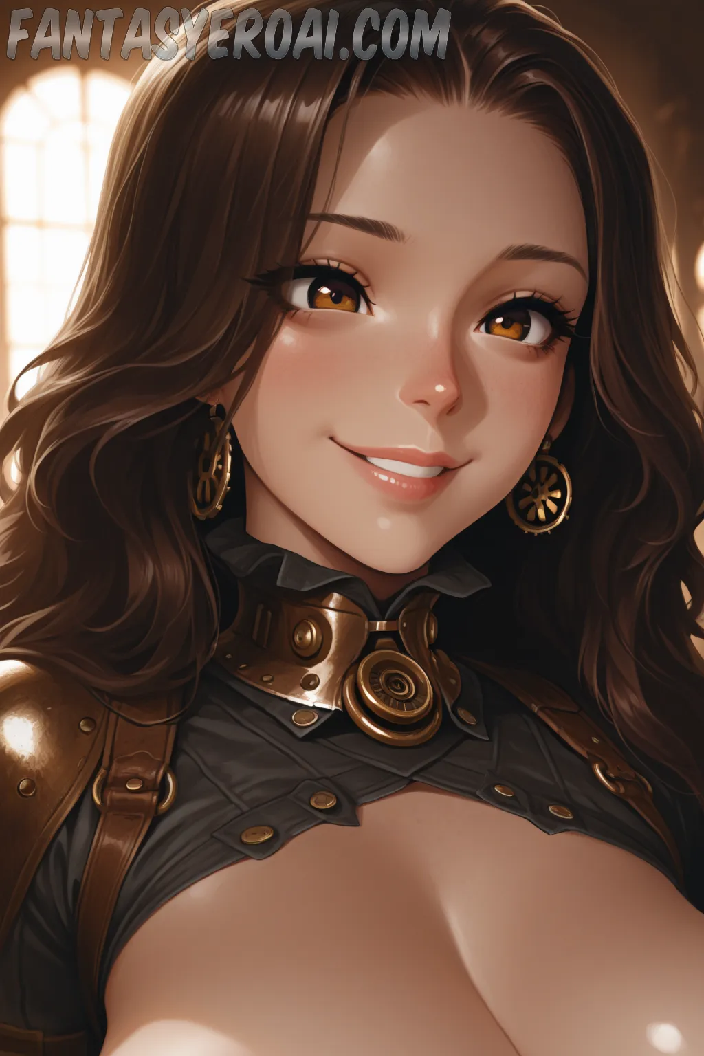 Arte hentai ilustración increíble de Stunning Nude Monika generado por IA