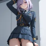 Arte hentai ilustración increíble de Tanga Azul Y Cono Con Piercing generado por IA