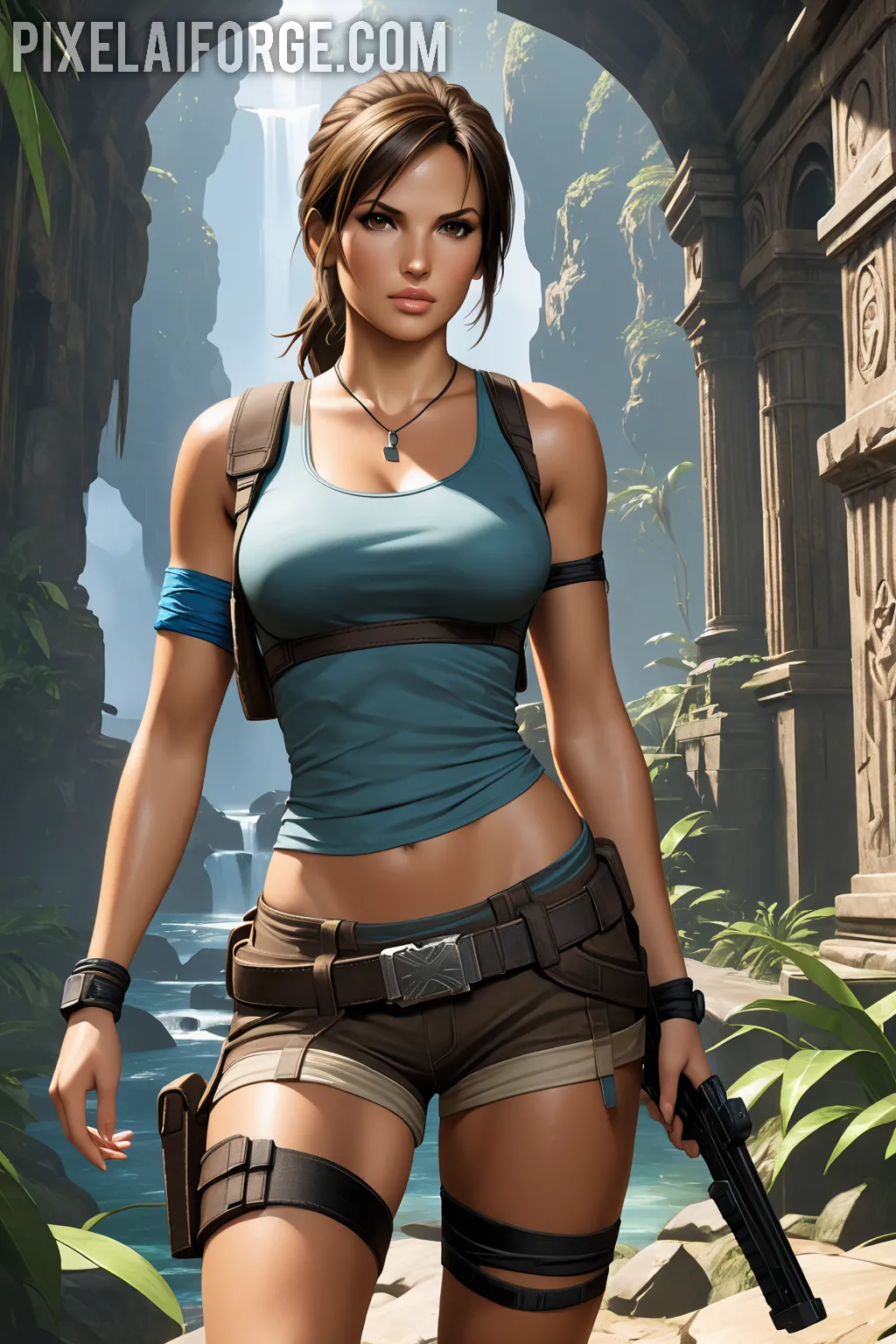 Arte hentai ilustración increíble de Teen Amateur Selfies generado por IA