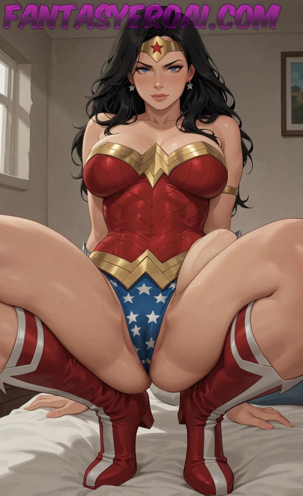 Arte hentai ilustración increíble de Teen Blonde Lesbian Hot And Sexy generado por IA