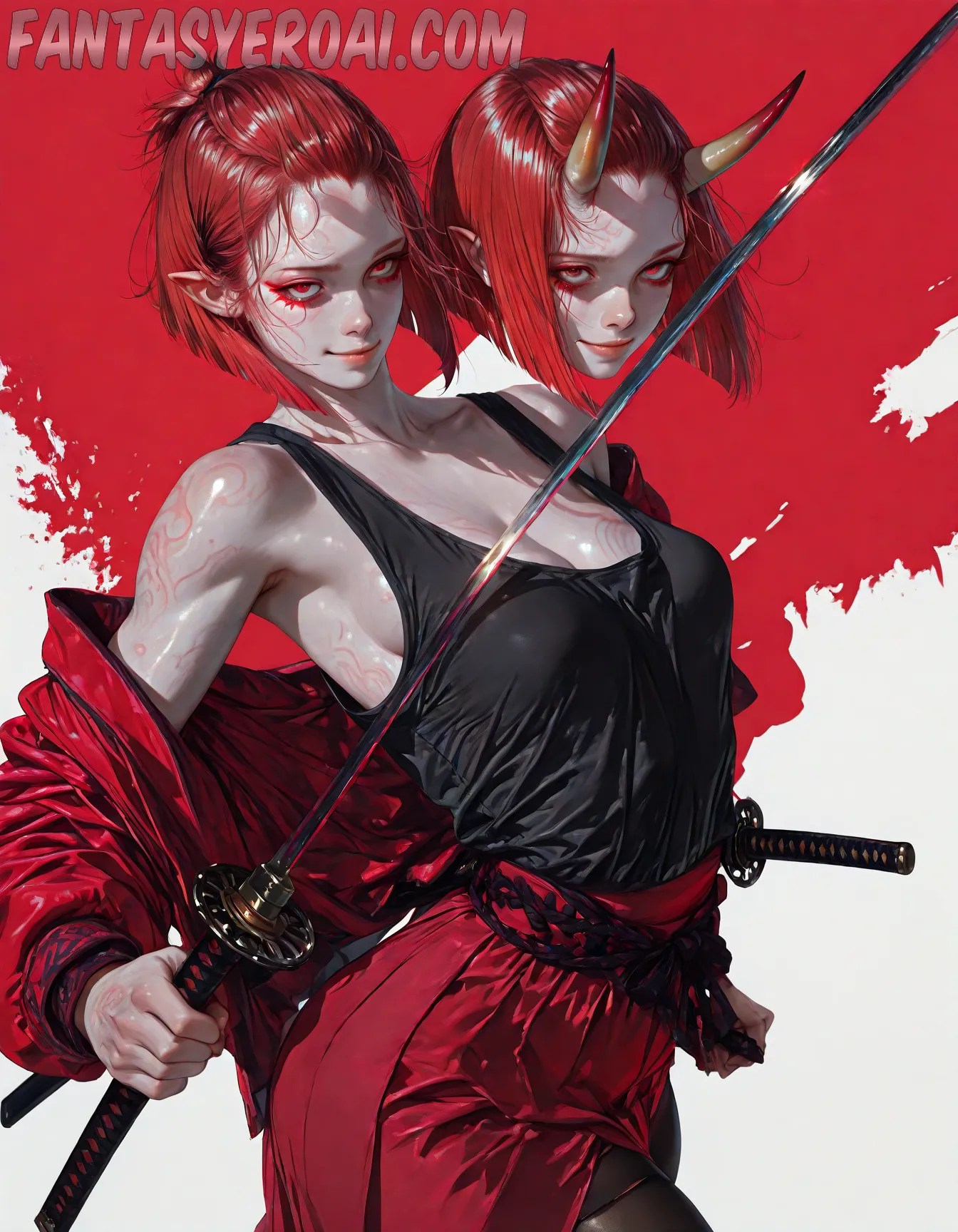 Arte hentai ilustración increíble de Template Wploader generado por IA