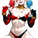 Arte hentai ilustración increíble de Tessa Fowler Nude Big Boobs generado por IA