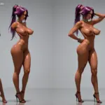 Arte hentai ilustración increíble de Tetas Asiaticas generado por IA