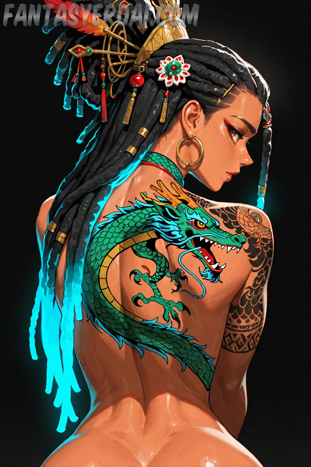 Arte hentai ilustración increíble de The Beauty Of Naturally Bare Bodies generado por IA