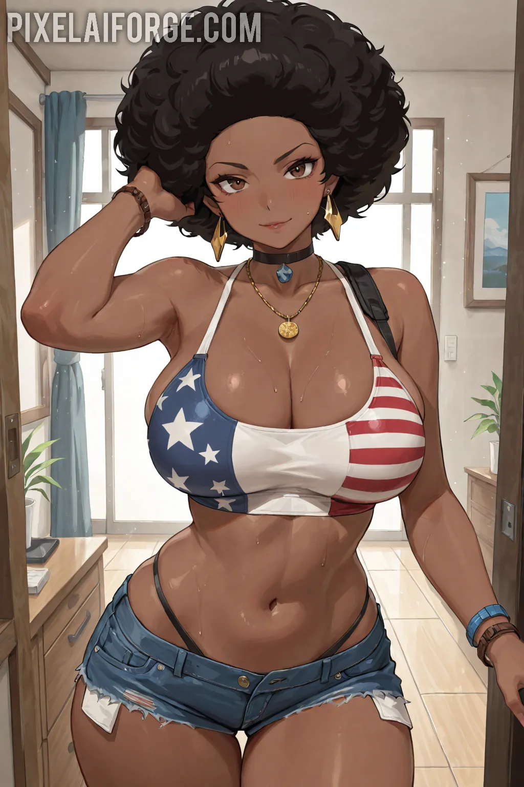 Arte hentai ilustración increíble de Their Inner Secrets On Camera generado por IA