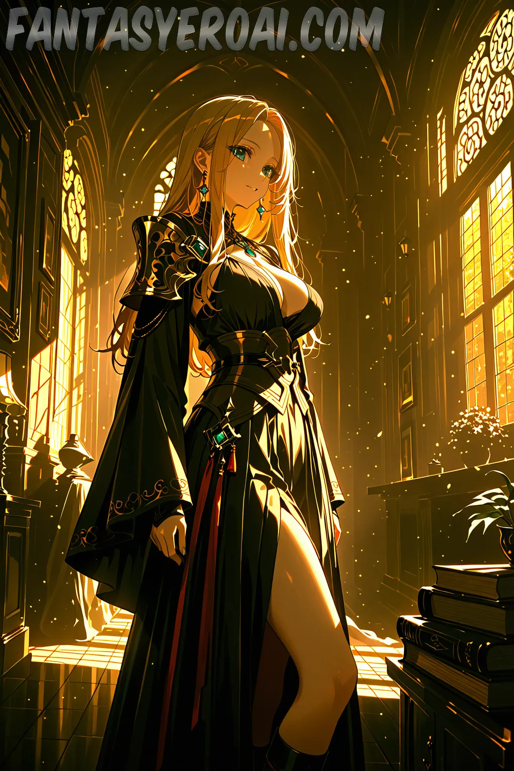 Arte hentai ilustración increíble de Topless Aleta Ocean generado por IA