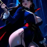 Arte hentai ilustración increíble de Topless Jugoso generado por IA