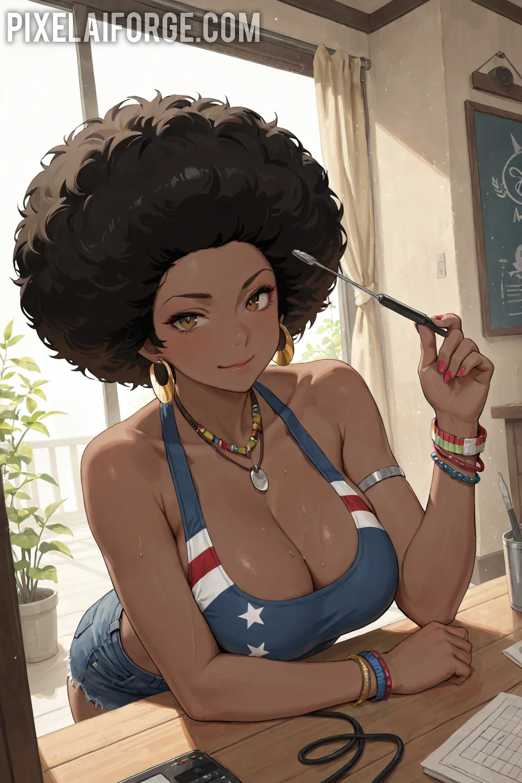 Arte hentai ilustración increíble de Trasero Para Travesuras Del Tantra generado por IA