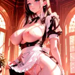 Arte hentai ilustración increíble de Traviesas Mujeres Rusas Desnudas generado por IA