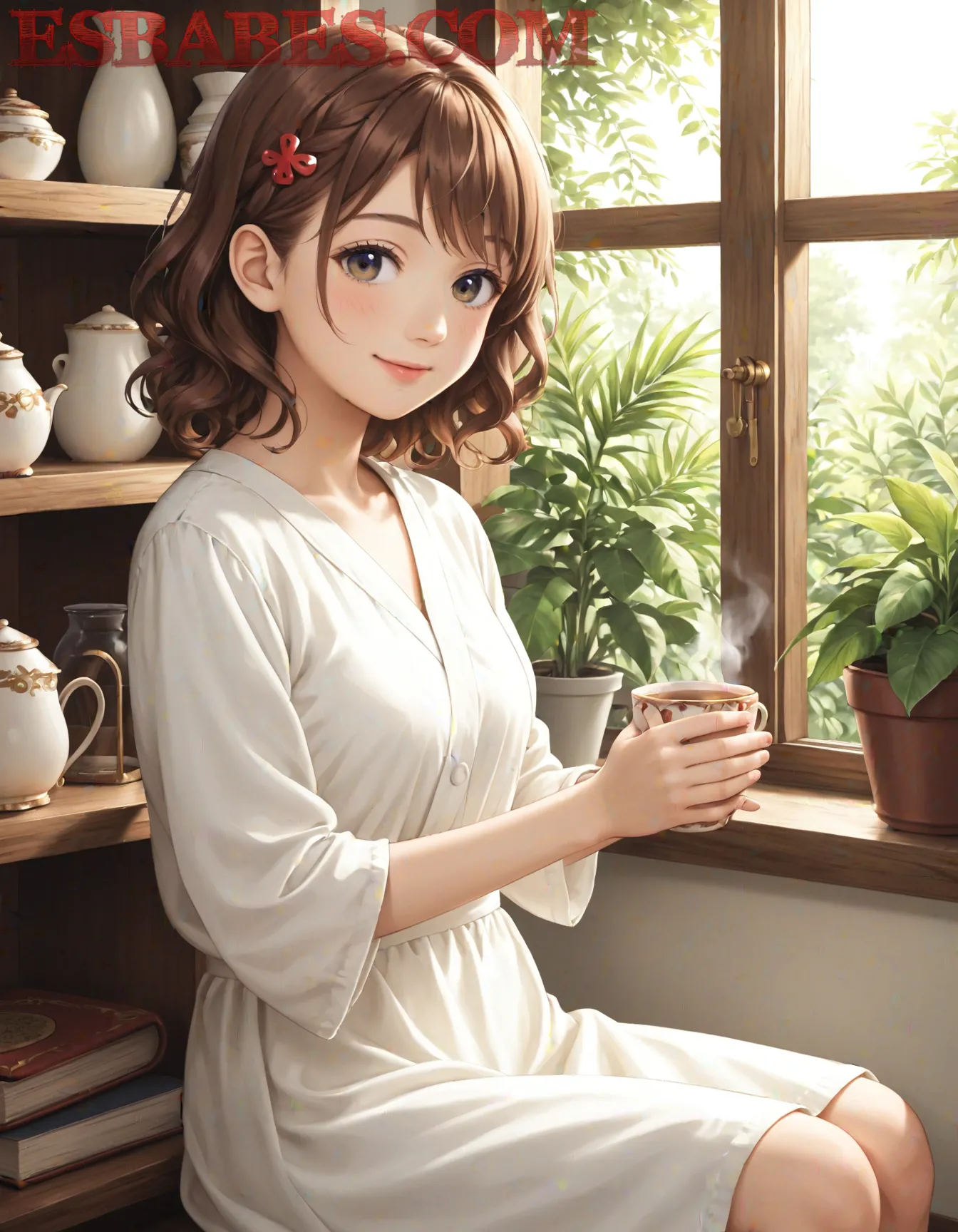 Arte hentai ilustración increíble de Tremendas Curvas generado por IA