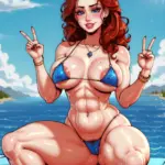 Arte hentai ilustración increíble de Un Par De Rajitas Blancas generado por IA