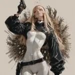 Arte hentai ilustración increíble de Una Policia Caliente Y Traviesa De Atar generado por IA