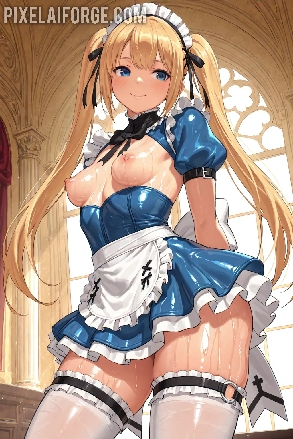 Arte hentai ilustración increíble de Vagina Mojada generado por IA