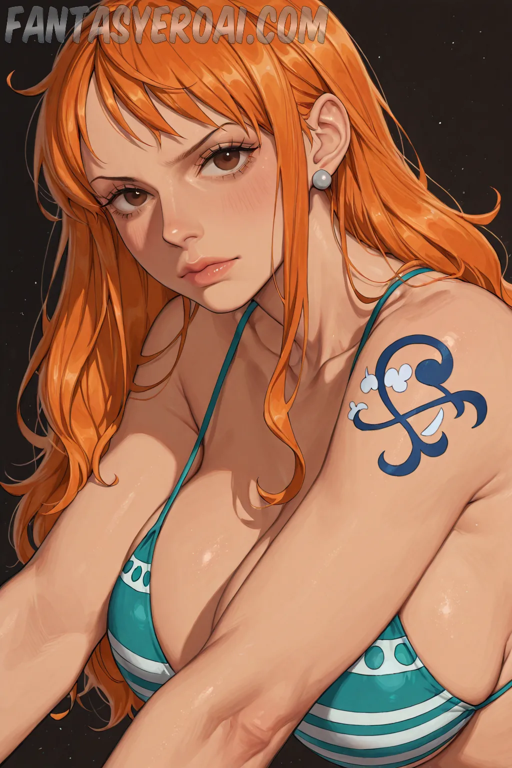 Arte hentai ilustración increíble de Valeria Berezhnaya Sexy generado por IA