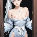 Arte hentai ilustración increíble de Vanessa Serros Tetona generado por IA