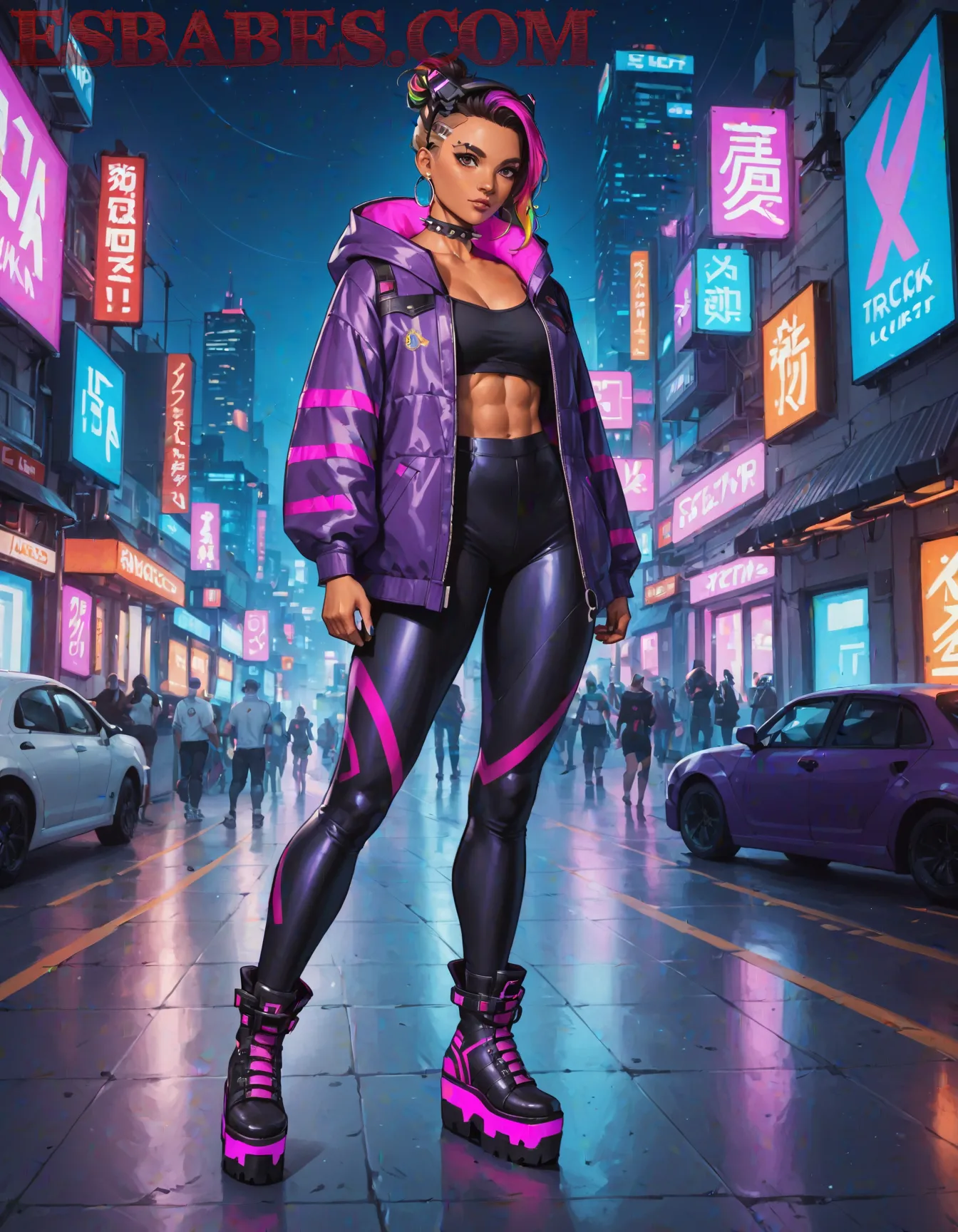 Arte hentai ilustración increíble de Vicious Amateur generado por IA