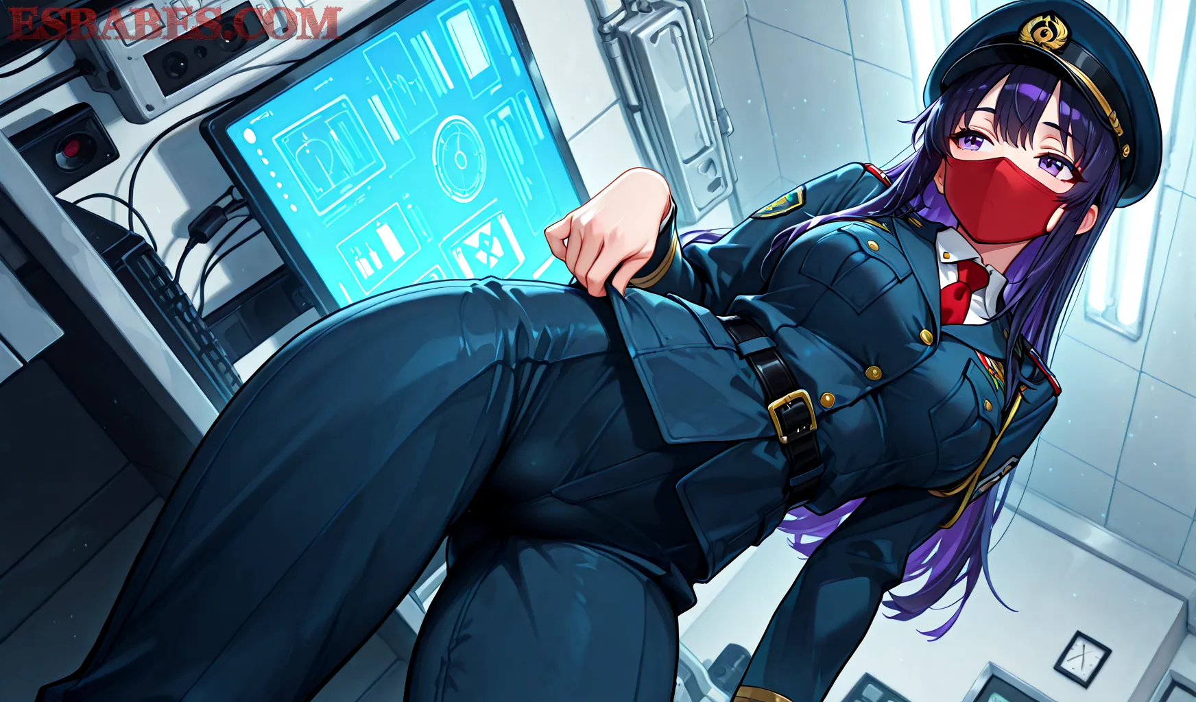 Arte hentai ilustración increíble de Viola Daniels Sexy generado por IA