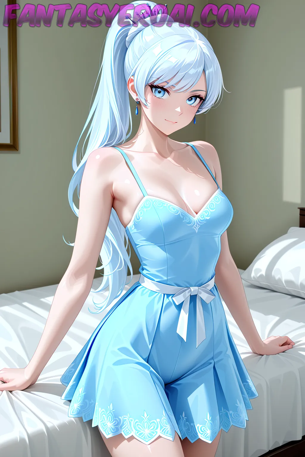 Arte hentai ilustración increíble de Violeta Fernandez generado por IA