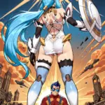 Arte hentai ilustración increíble de Virginie Beloved Culo generado por IA