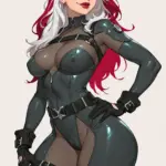 Arte hentai ilustración increíble de Visto Y No Visto En La Playa generado por IA