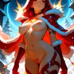 Arte hentai ilustración increíble de Wet Lady Loreen generado por IA