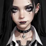 Arte hentai ilustración increíble de Witch Hat Atelier Anime Girl Blue Box Death Note Bara generado por IA