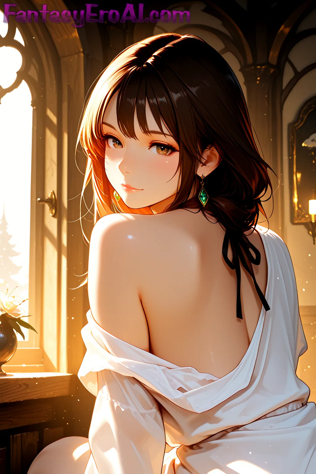 Arte hentai ilustración increíble de Witch Hat Atelier Hentai Kawaii Lolicon Reverse Harem generado por IA