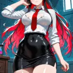 Arte hentai ilustración increíble de Witch Hat Atelier Oshi No Ko Chainsaw Man Bara Tsundere generado por IA