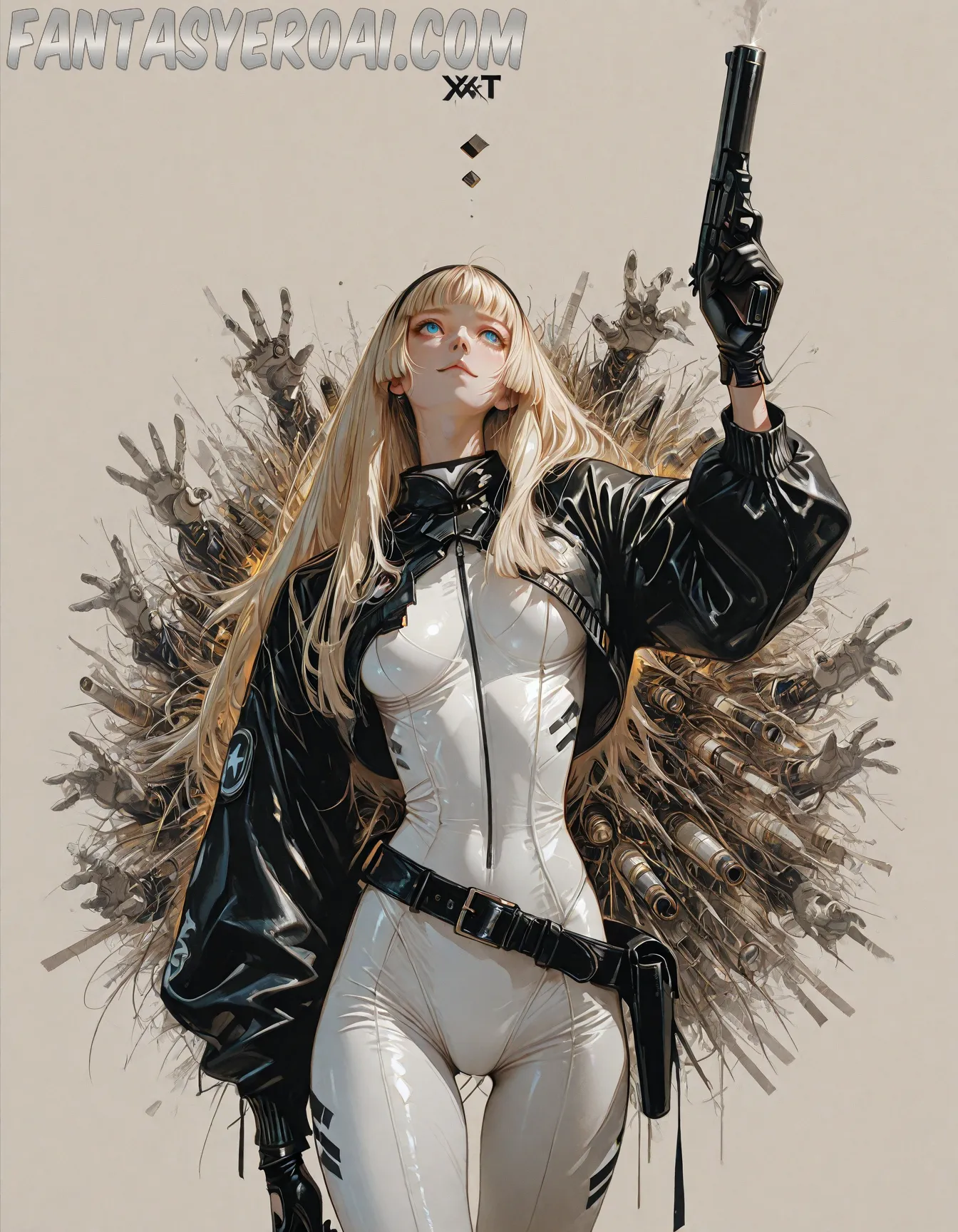 Arte hentai ilustración increíble de Yoasobi Isekai Catgirl Doujinshi Senpai generado por IA