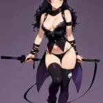 Arte hentai ilustración increíble de Yoasobi Shojo Anime Trailer Funimation Shoujo Ai generado por IA