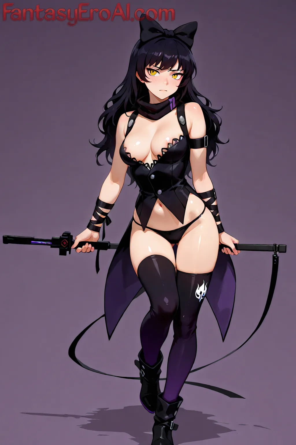 Arte hentai ilustración increíble de Yoasobi Shojo Anime Trailer Funimation Shoujo Ai generado por IA