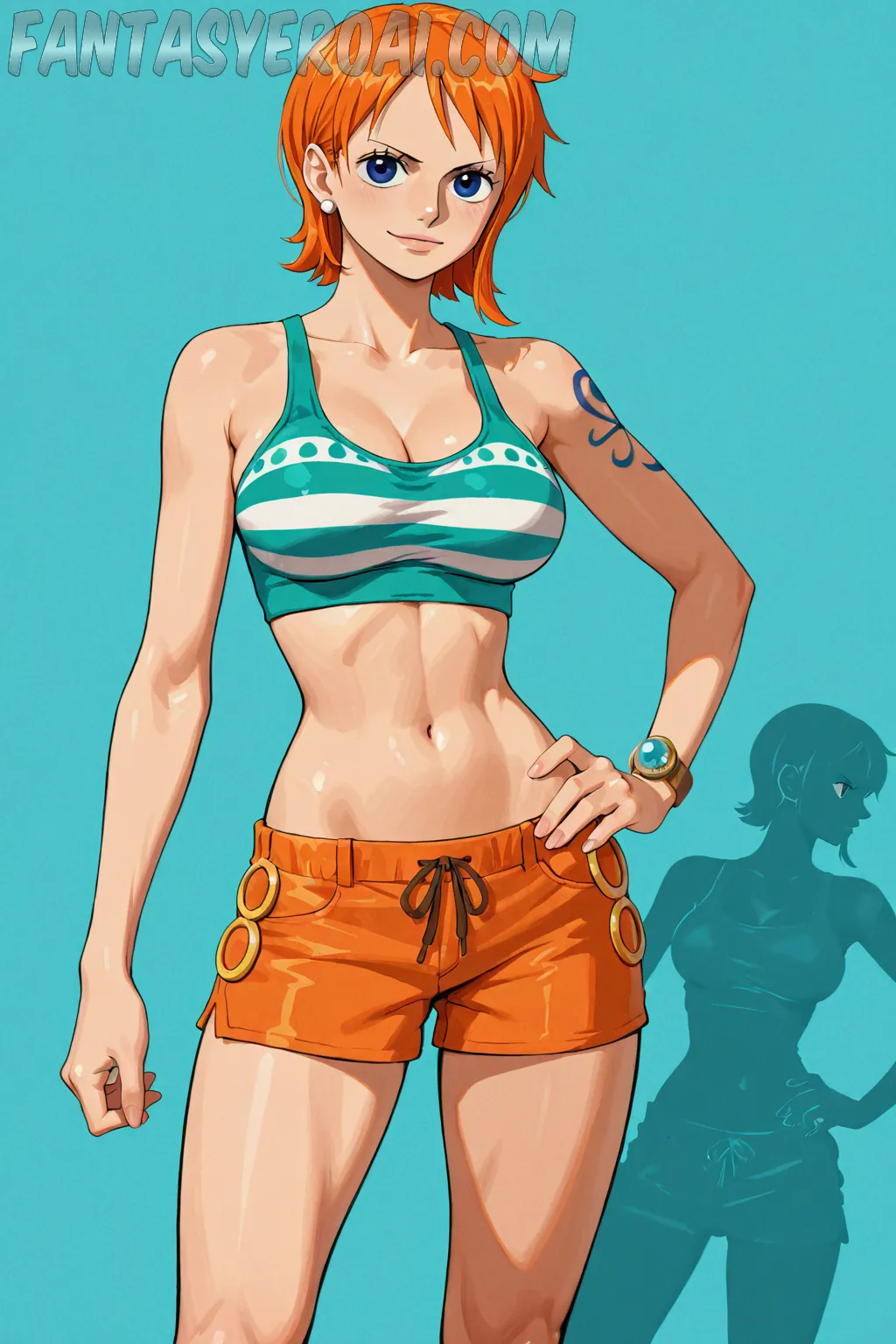 Arte hentai ilustración increíble de Yua Mikami Desnuda 3 generado por IA