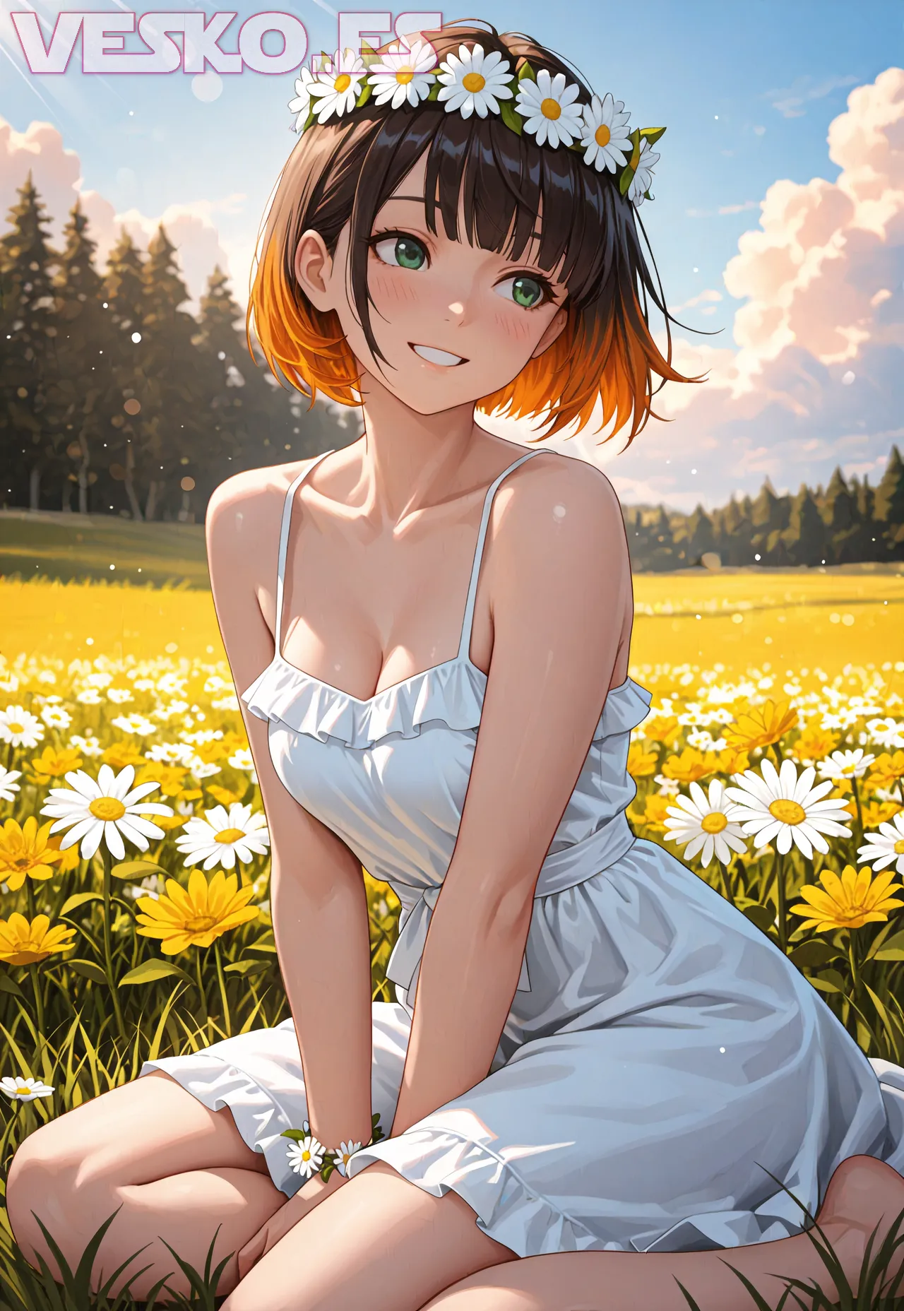 Arte hentai ilustración increíble de Alexis Adams Y Su Mamada generado por IA