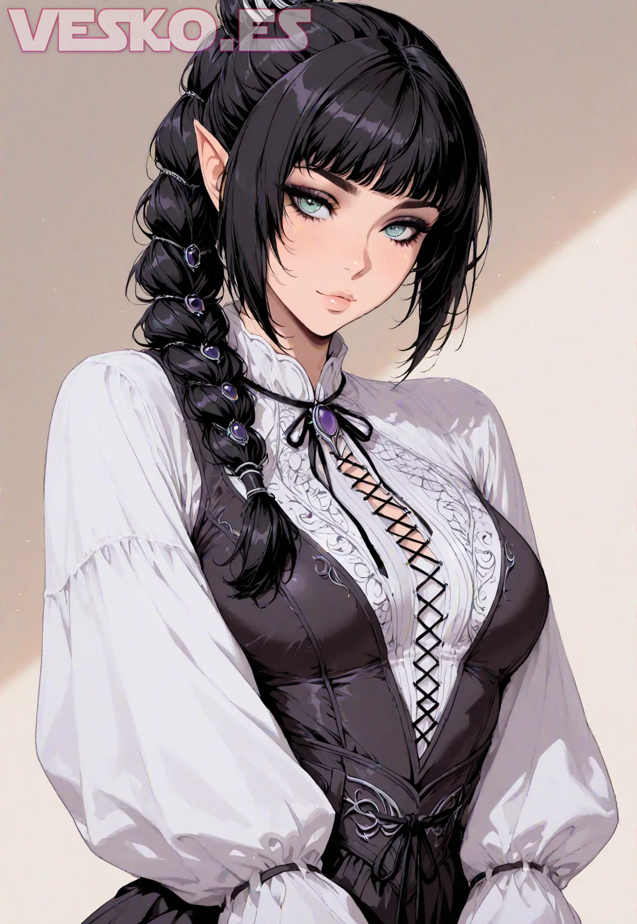Arte hentai ilustración increíble de Amater Posando Desnuda generado por IA