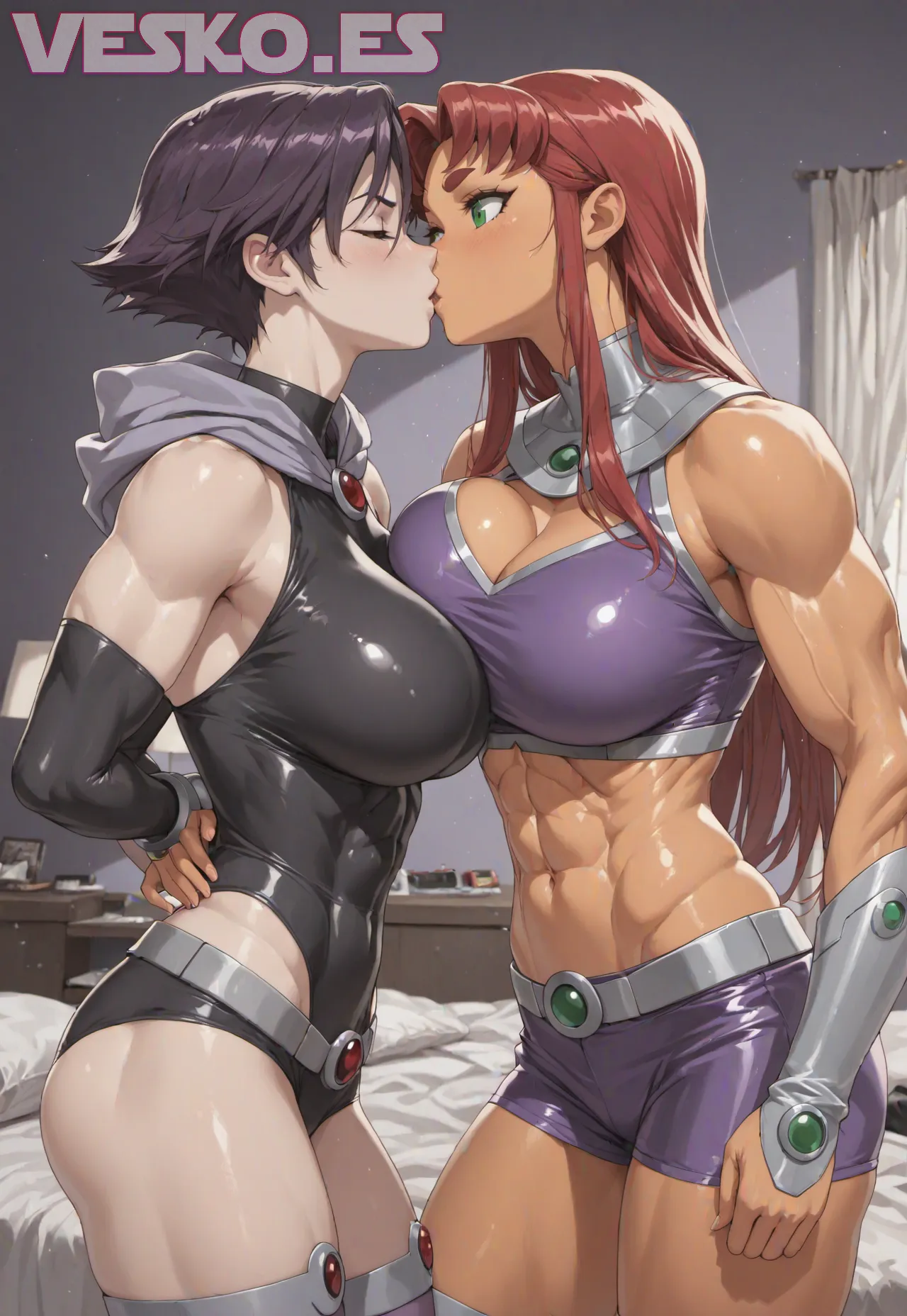 Arte hentai ilustración increíble de Anastasia Sujorukova generado por IA