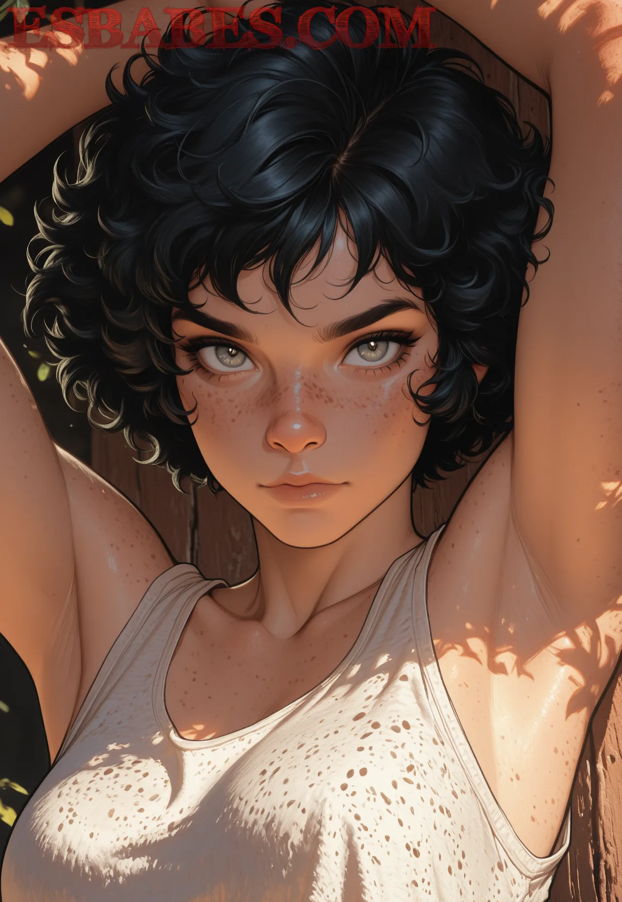 Arte hentai ilustración increíble de Anime Cowboy Bebop Blue Box Anime Streaming Tsundere generado por IA