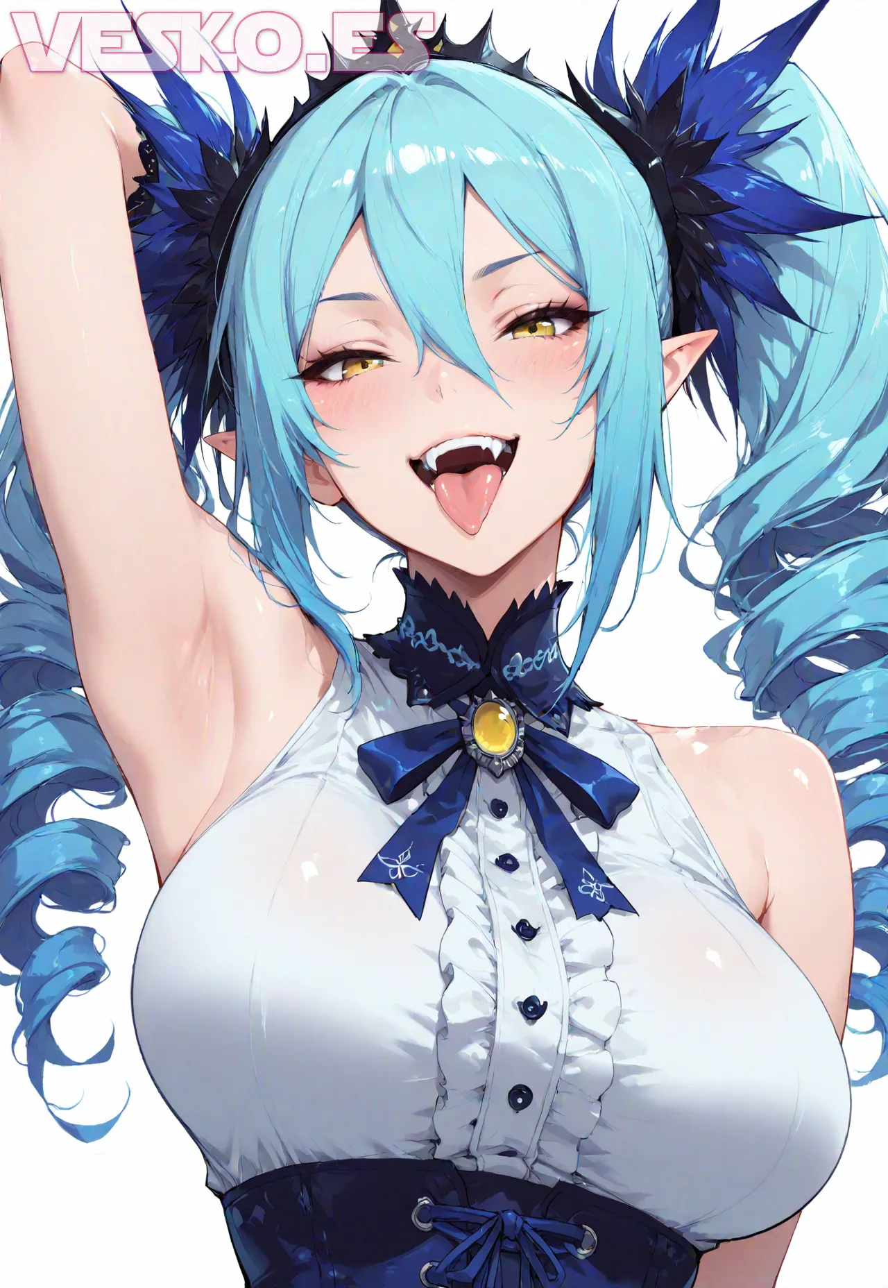 Arte hentai ilustración increíble de April Rae Sexy generado por IA