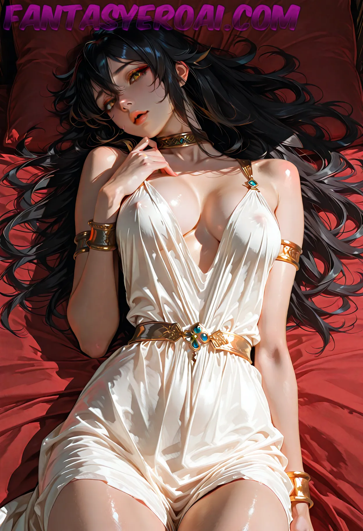 Arte hentai ilustración increíble de Attack On Titan Manga Crunchyroll Funimation Maid generado por IA