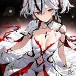 Arte hentai ilustración increíble de Beauty Blonde Girl generado por IA