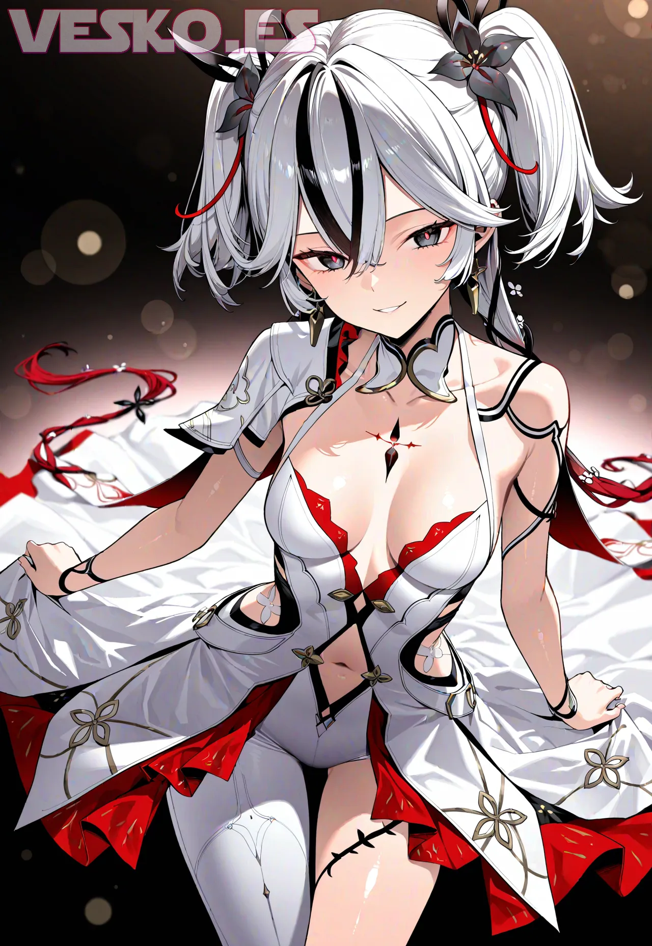 Arte hentai ilustración increíble de Beauty Blonde Girl generado por IA