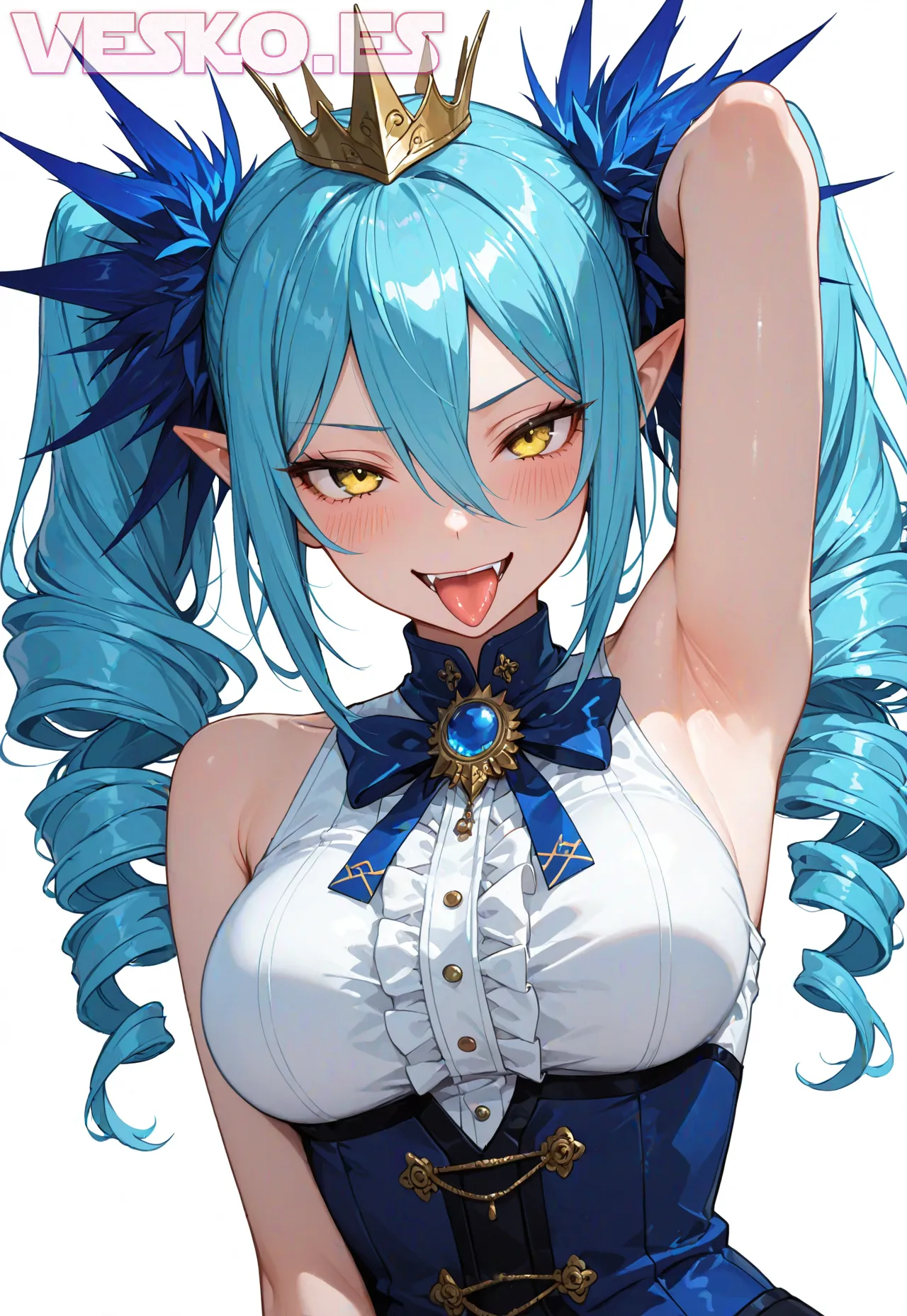 Arte hentai ilustración increíble de Bellas Esbabes Desnudas Parte Tres generado por IA
