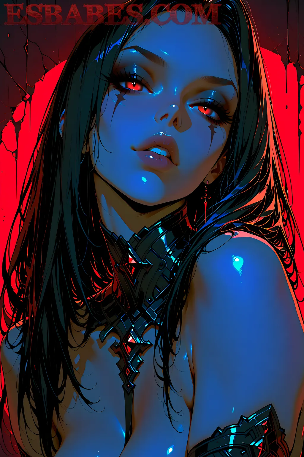 Arte hentai ilustración increíble de Bellas Flacas generado por IA