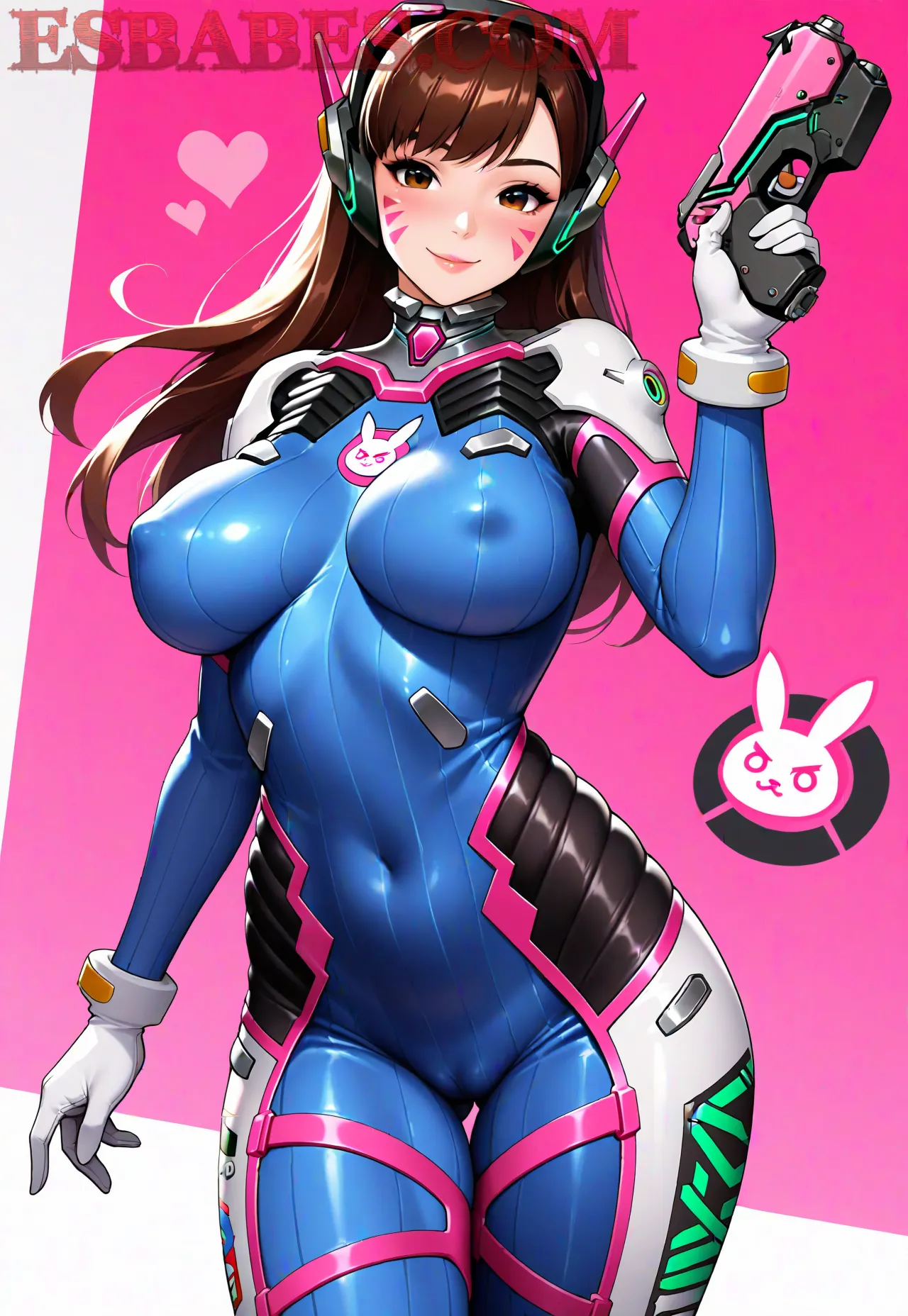 Arte hentai ilustración increíble de Blonde Bunny generado por IA