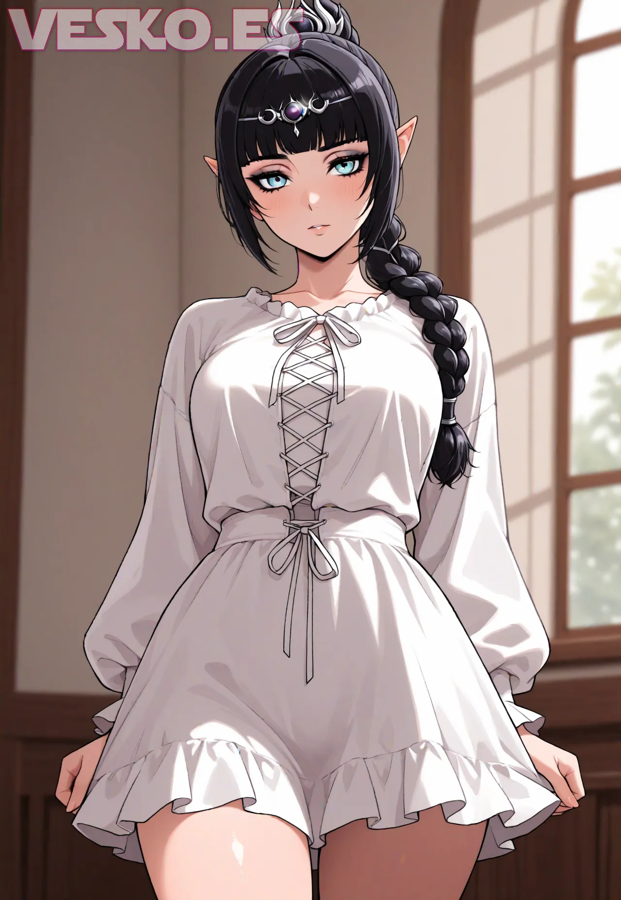 Arte hentai ilustración increíble de Brittany Fuchs Tetas generado por IA