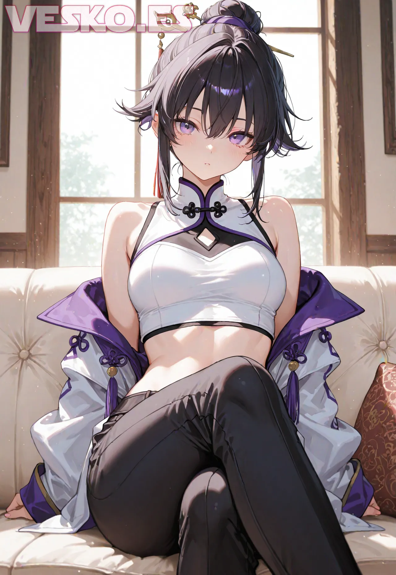 Arte hentai ilustración increíble de Carol Nakamura generado por IA