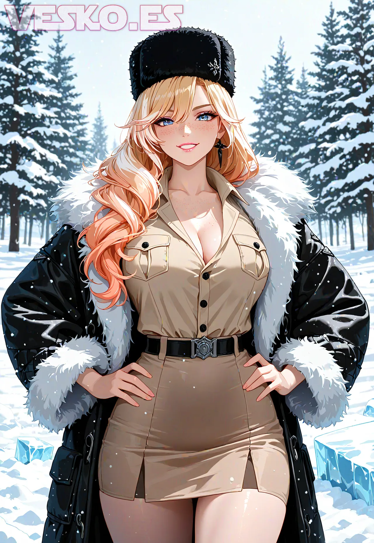 Arte hentai ilustración increíble de Charlie Atwell Sexy generado por IA