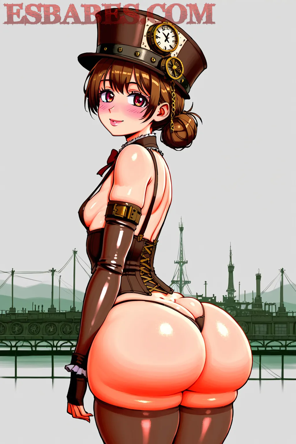 Arte hentai ilustración increíble de Chica Elegante generado por IA